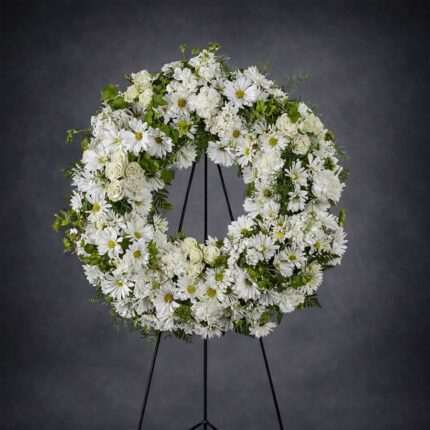 Sacred Serenity Floral Wreath