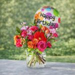 Birthday Celebration Fiesta Bouquet with Balloon